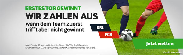 Betway Gewinnauszahlung  Erstes Tor Leipzig vs Bayern