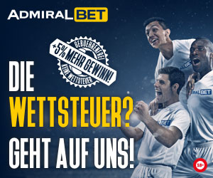 AdmiralBet gebührenfrei Wetten Wettsteuer geschenkt