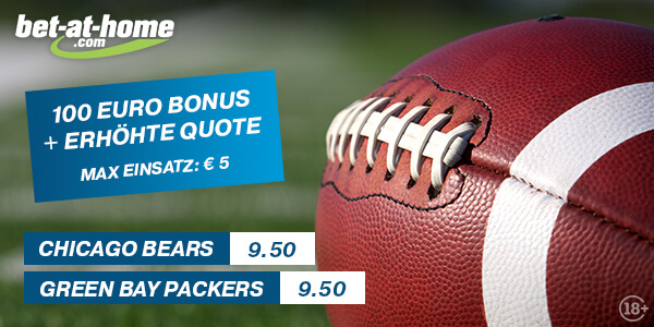 NFL Boost Bet-at-home Chicago Bears vs Greenbay Packers