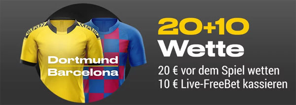 Dortmund - Barça Gratis Livewette Bwin