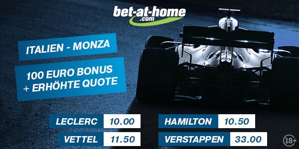 Bet-at-home erhöhte Quote auf den GP von Italien 2019