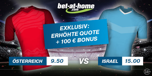 Enhanced Odds EM-Quali Österreich Israel verbesserte Quoten Bet at home