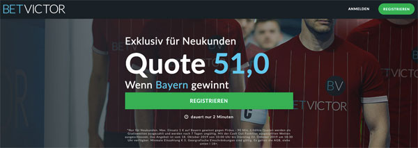 Bayern Sieg Piräus verbesserte Quote BetVictor