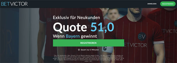 Bayern Sieg Piräus verbesserte Quote BetVictor