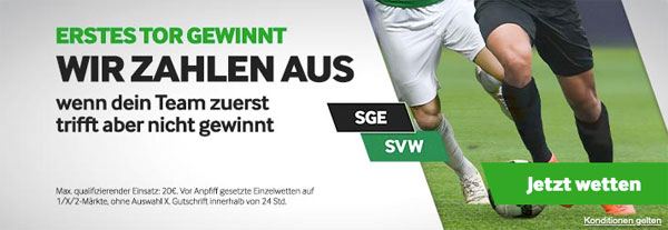 Betway Frankfurt Bremen Erstes Tor gewinnt