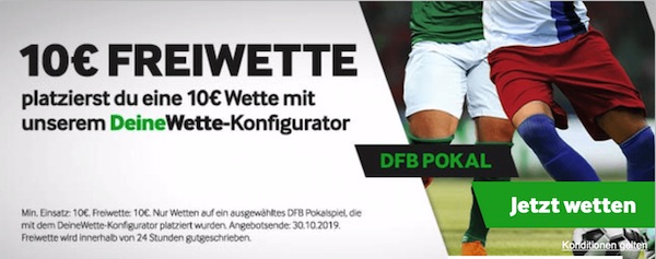 Betway DFB Pokal Freiwette Konfigurator