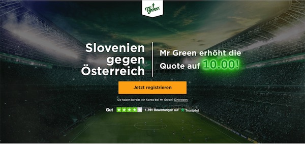 Mr Green Slowenien Österreich verbesserte Quote