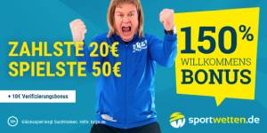 Sportwetten.de Bonus 30 Euro Ersteinzahlung
