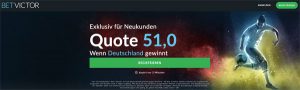 BetVictor Mega-Quote Deutschland besiegt Estland
