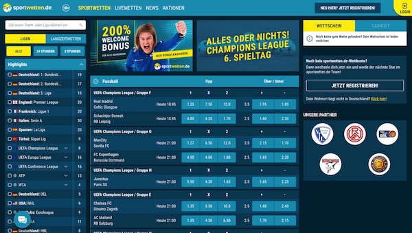 sportwetten.de wettprogramm homepage