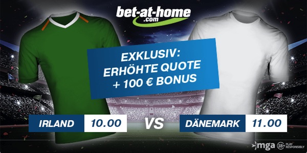 Bet-at-home Irland - Dänemark Quotenboost wetten