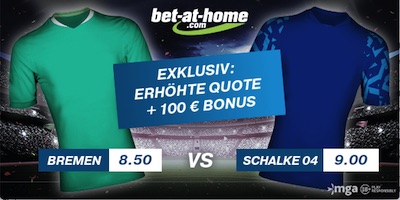 Bet-at-home Werder Bremen Schalke 04 erhöhte Quoten wetten