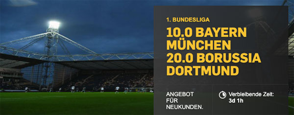 Betfair Top Quoten Bayern Dortmund Klassiker