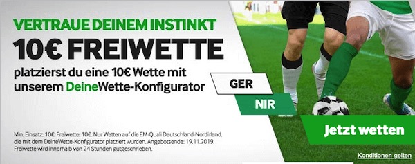 Betway Deine Wette Konfigurator Deutschland Nordirland Freiwette