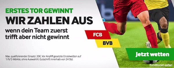 Betway Bayern Dortmund Erstes Tor zählt
