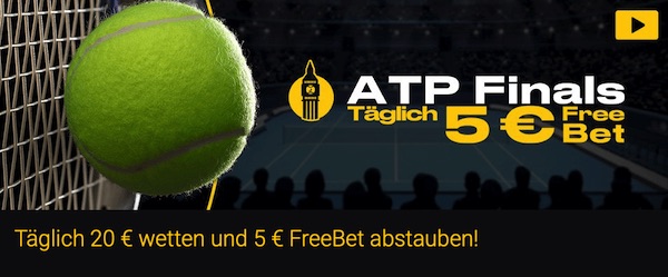 Bwin ATP Finals 5€ Freiwette
