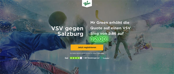 Mr Green EBEL Topquote VSV Salzburg Wetten