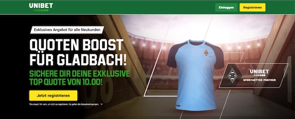 Unibet BMG FCB Quotenboost wetten