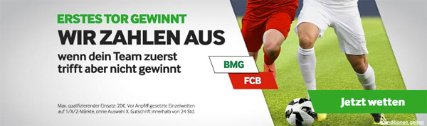 Betway Gladbach - Bayern Erstes Tor gewinnt