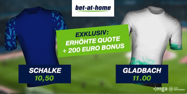 Bet-at-home Schalke 04 Borussia Mönchengladbach Quotenboost wetten