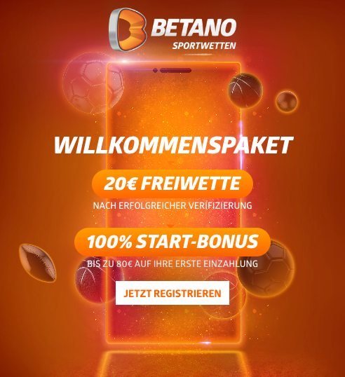 Betano Freebet Verifizierung 20 Euro gratis