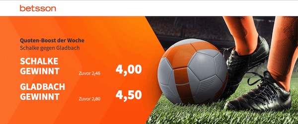 Betsson Schalke 04 Borussia Mönchengladbach Boost der Woche