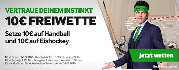 Betway Handball Eishockey Freiwette