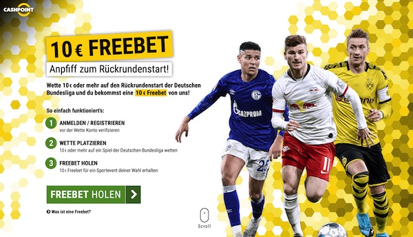 Cashpoint Bundesliga 18. Spieltag Freiwette