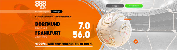 Dortmund - Frankfurt verbesserte Quoten 888sport