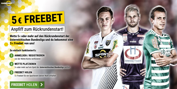 Cashpoint Freiwette Frühjahrsstart Bundesliga Österreich