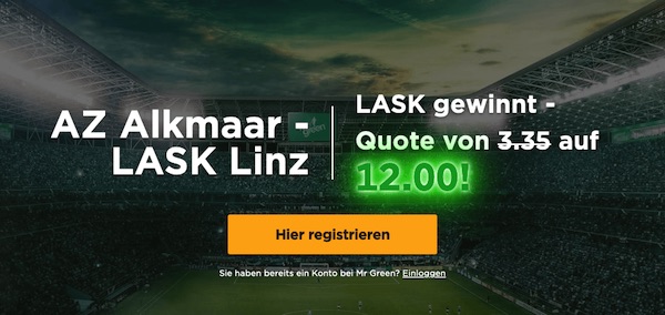 Mr Green Quotenboost bei LASK-Sieg