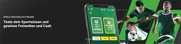 Unibet Streakr Gewinnspiel Tippspiel Gratiswetten Cash