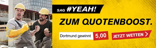 Interwetten verbesserte Quote BVB besiegt Bayern