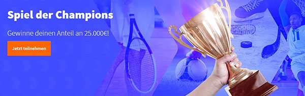 Betsson Spiel der Champions Ranglisten Gewinnspiel Livewetten
