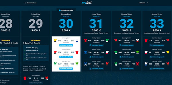 Mybet Gratiswetten 5000 Euro Wettbewerb