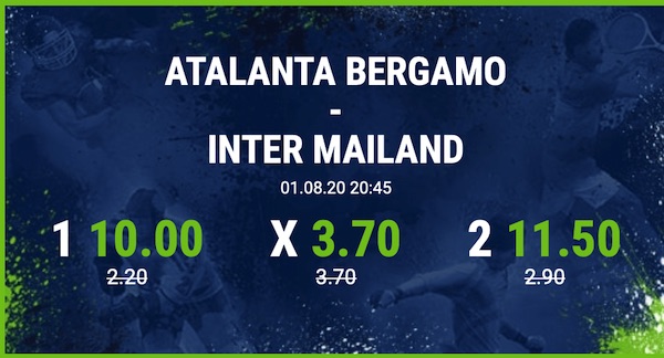 Bet-at-home Atalanta Bergamo Inter Mailand erhöhte Quoten wetten