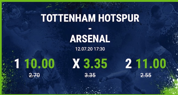 Bet-at-home Tottenham Hotspur FC Arsenal gesteigerte Quoten wetten