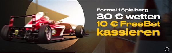 Bwin Formel 1  Spielberg Auftakt Freiwette wetten