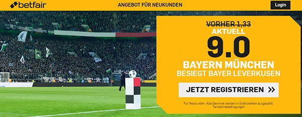 Betfair Superquote DFB Pokalfinale Bayern gewinnt