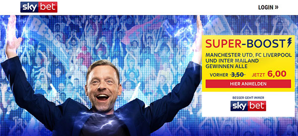 Sky Bet Super Boost Man United, Liverpool, Inter