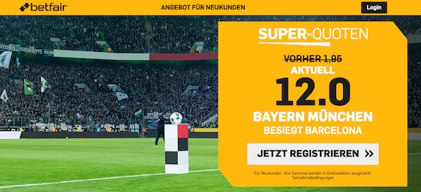 Betfair Boost Bayern Barcelona