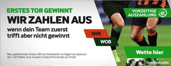Betway Shakhtar Donetsk VfL Wolfsburg erstes Tor gewinnt wir zahlen aus Wette