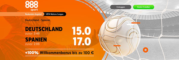 888sport Deutschland - Spanien Wetten Topquoten