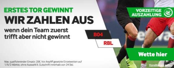 Betway vorzeitige Auszahlung Leverkusen - Leipzig