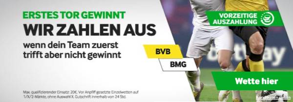 Borussen Derby Wetten Dortmund Gladbach Betway Erstes Tor gewinnt