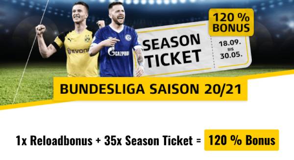 XTiP Season Ticket Freebets Saison Dauerkarte