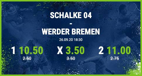 Schalke Werder Bremen Wetten verbesserte Quoten bet at home