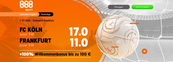 888sport Köln - Frankfurt Wetten verbesserte Quoten