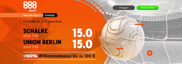 888sport Schalke 04 Union Berlin Wetten erhöhte Quoten Vorschau