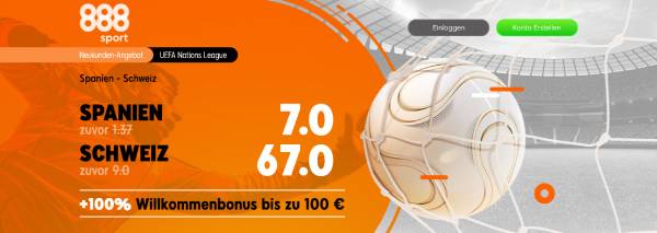 Spanien - Schweiz Wetten Super Quoten 888sport